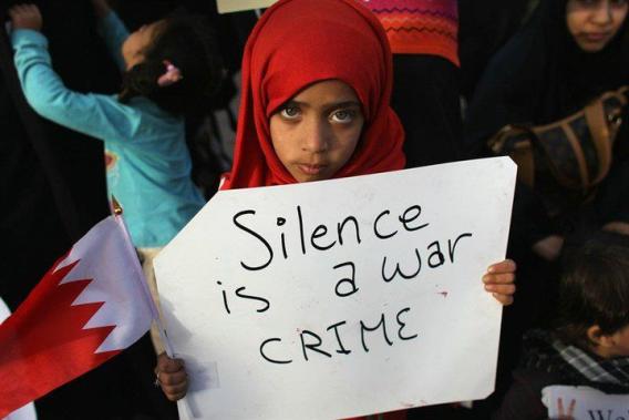 Silence is a war crime