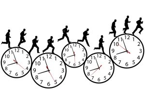 Clocks have become the universal metonym for time. Even the notion of time "running out" uses a particular able-bodied ideal measured within a capitalist frame. 